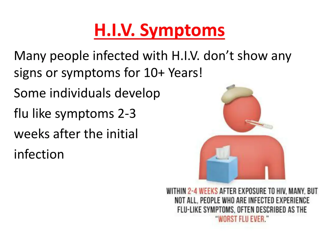 h i v symptoms