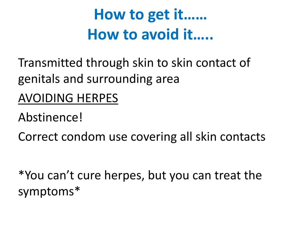 how to get it how to avoid it