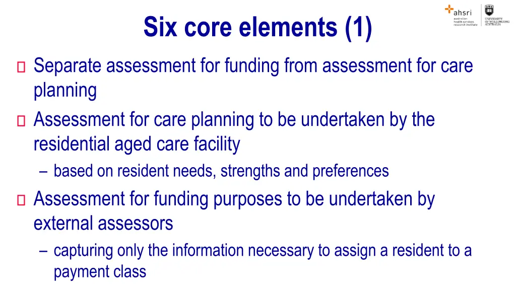 six core elements 1