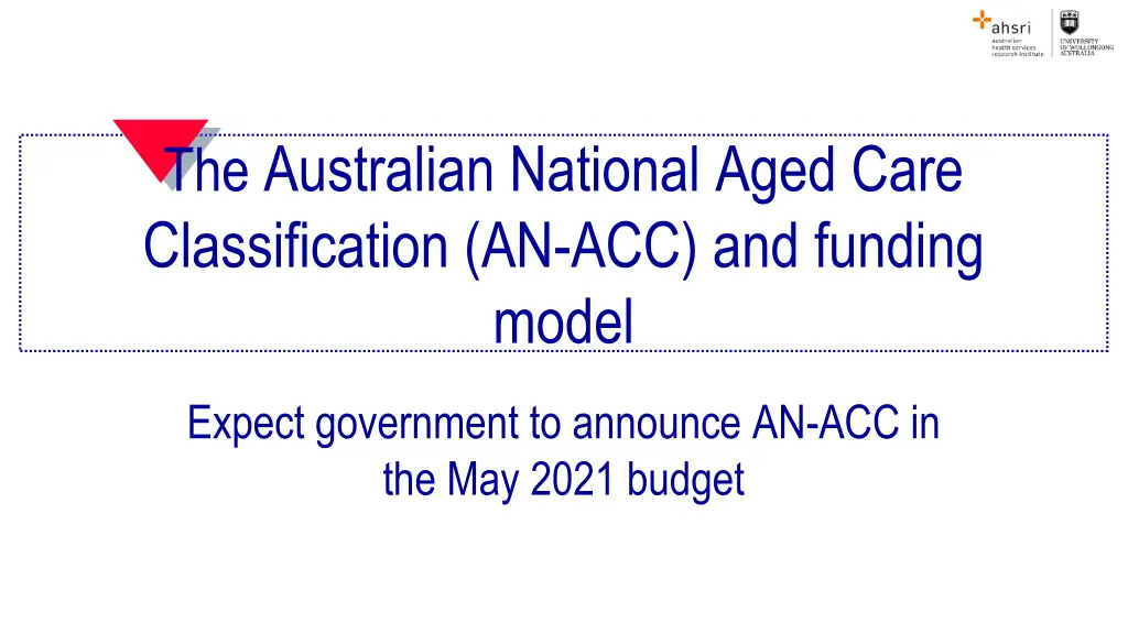 the australian national aged care classification