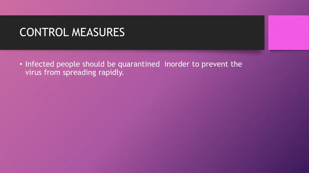 control measures