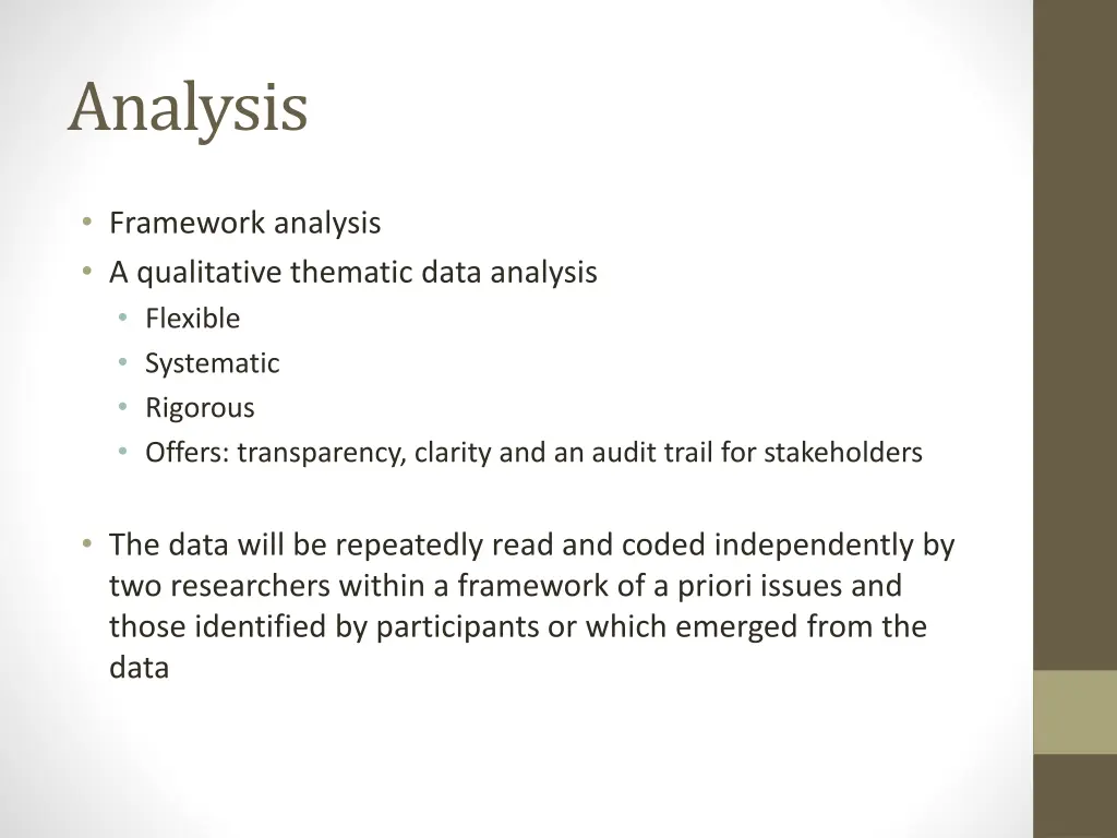 analysis