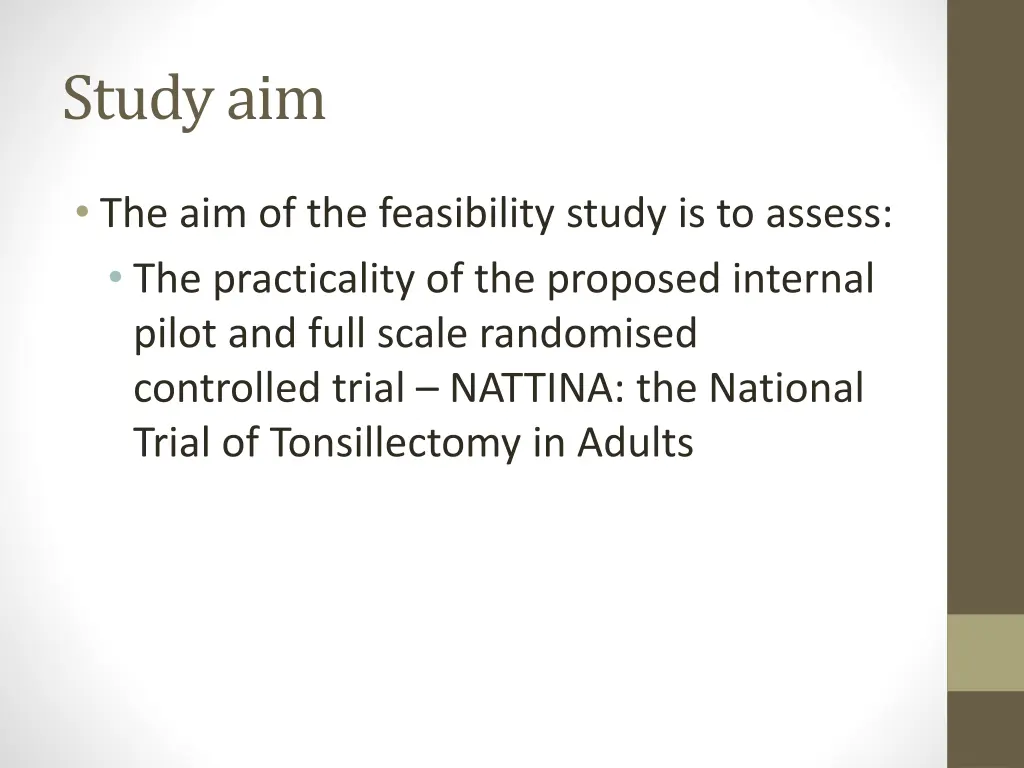 study aim