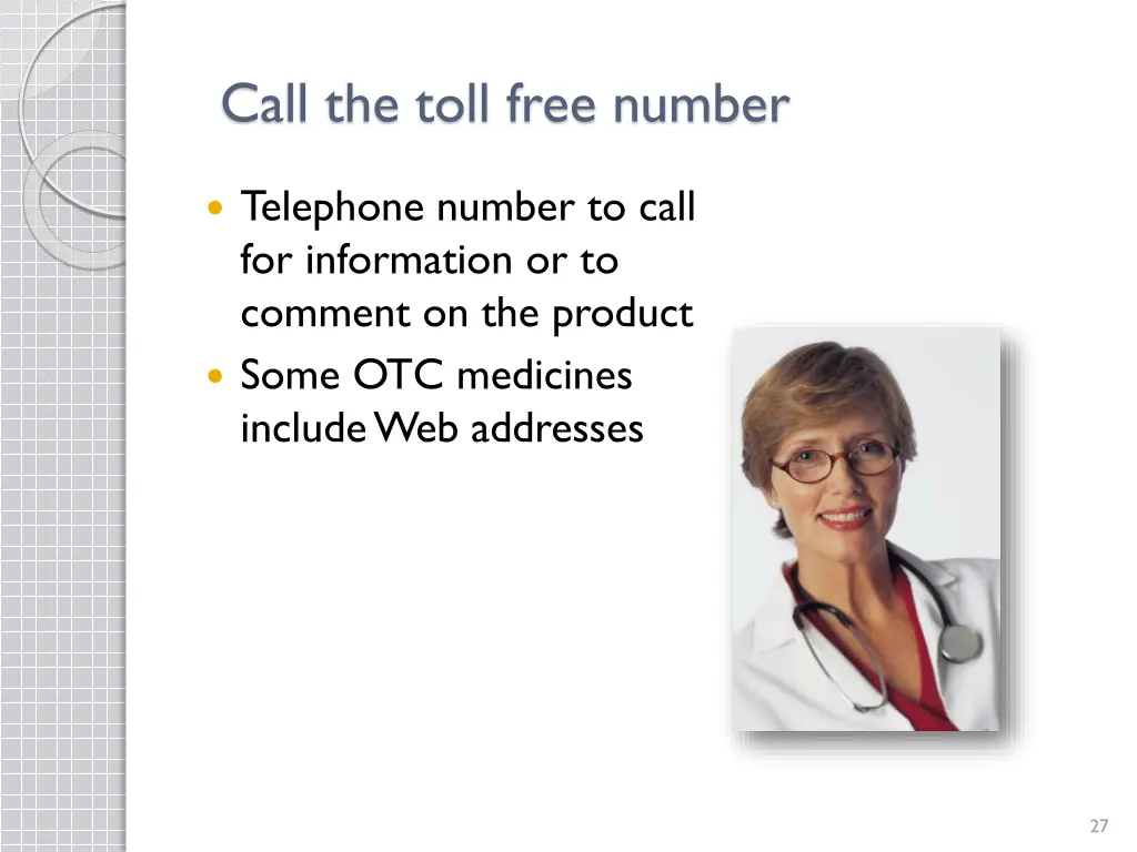call the toll free number