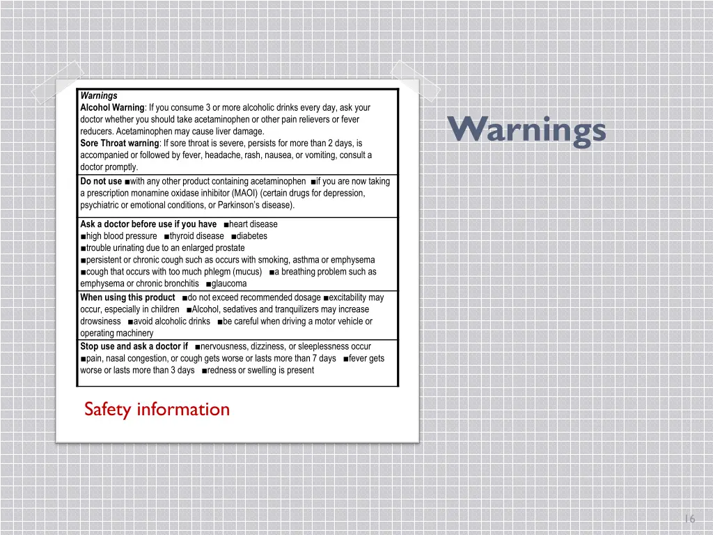 warnings alcohol warning if you consume 3 or more