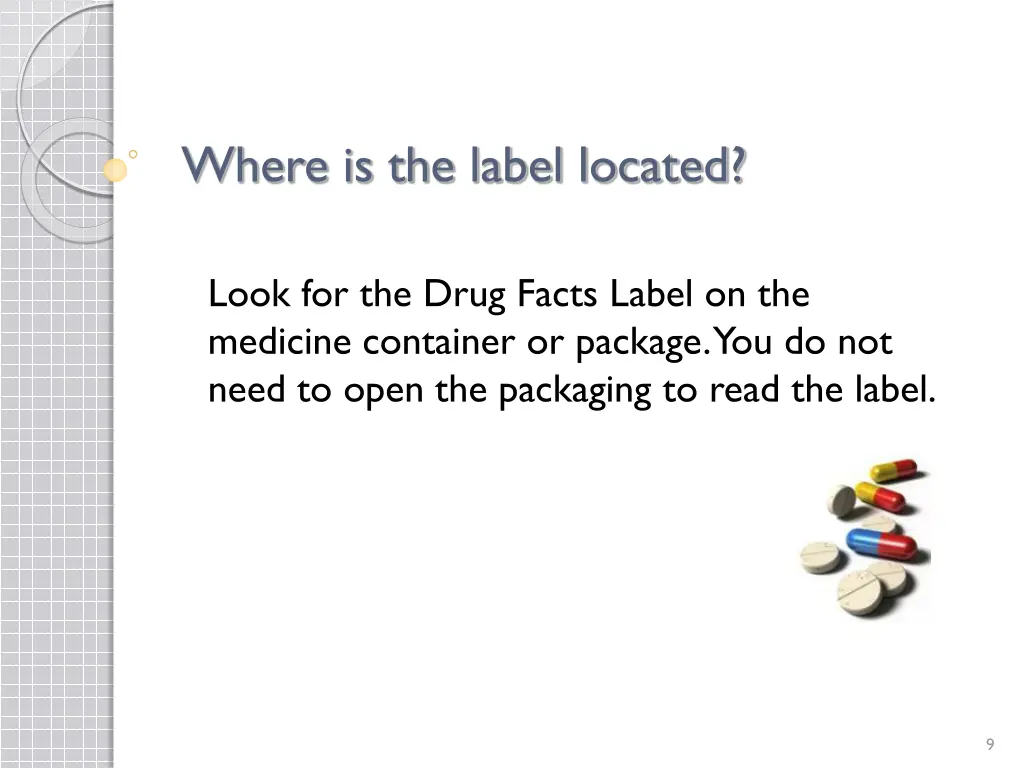 where is the label located