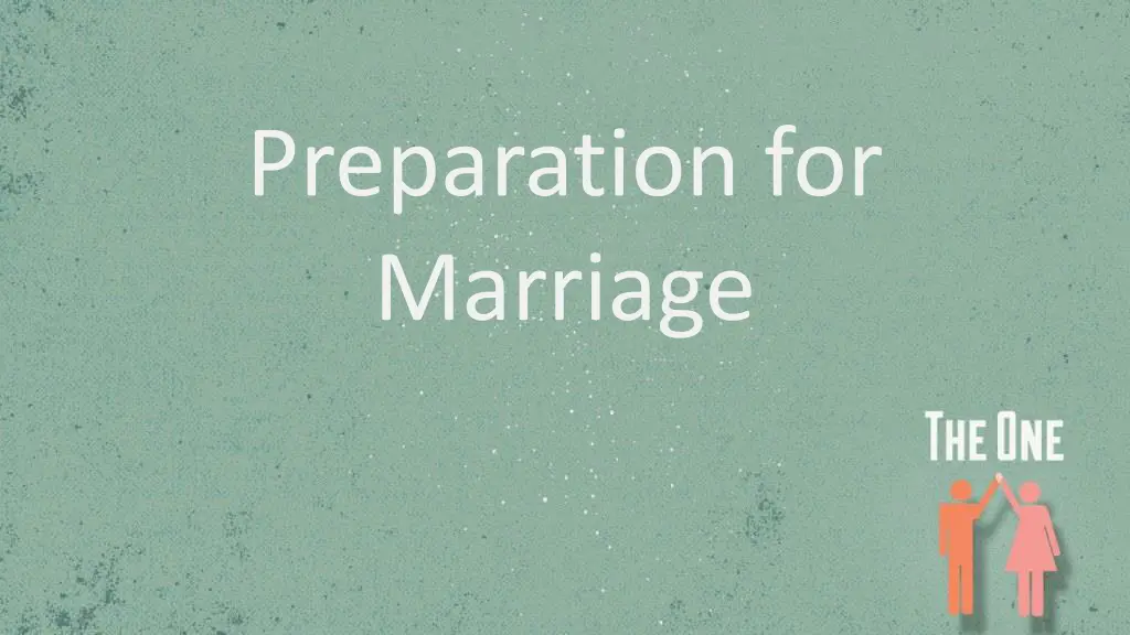 preparation for marriage