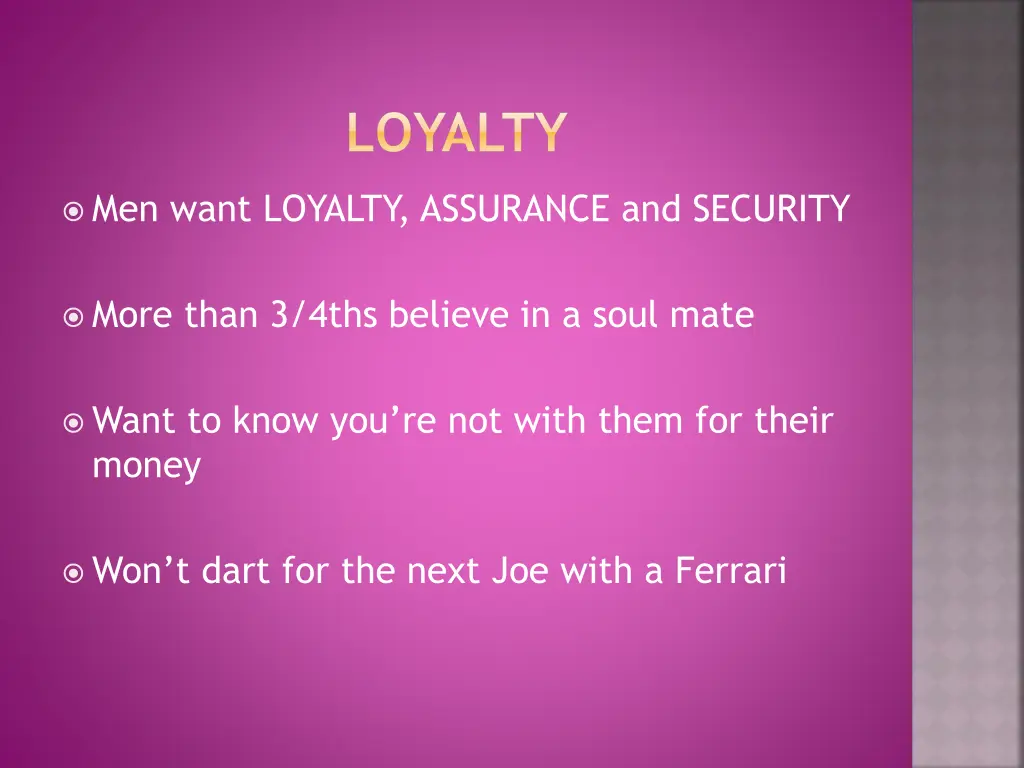 loyalty