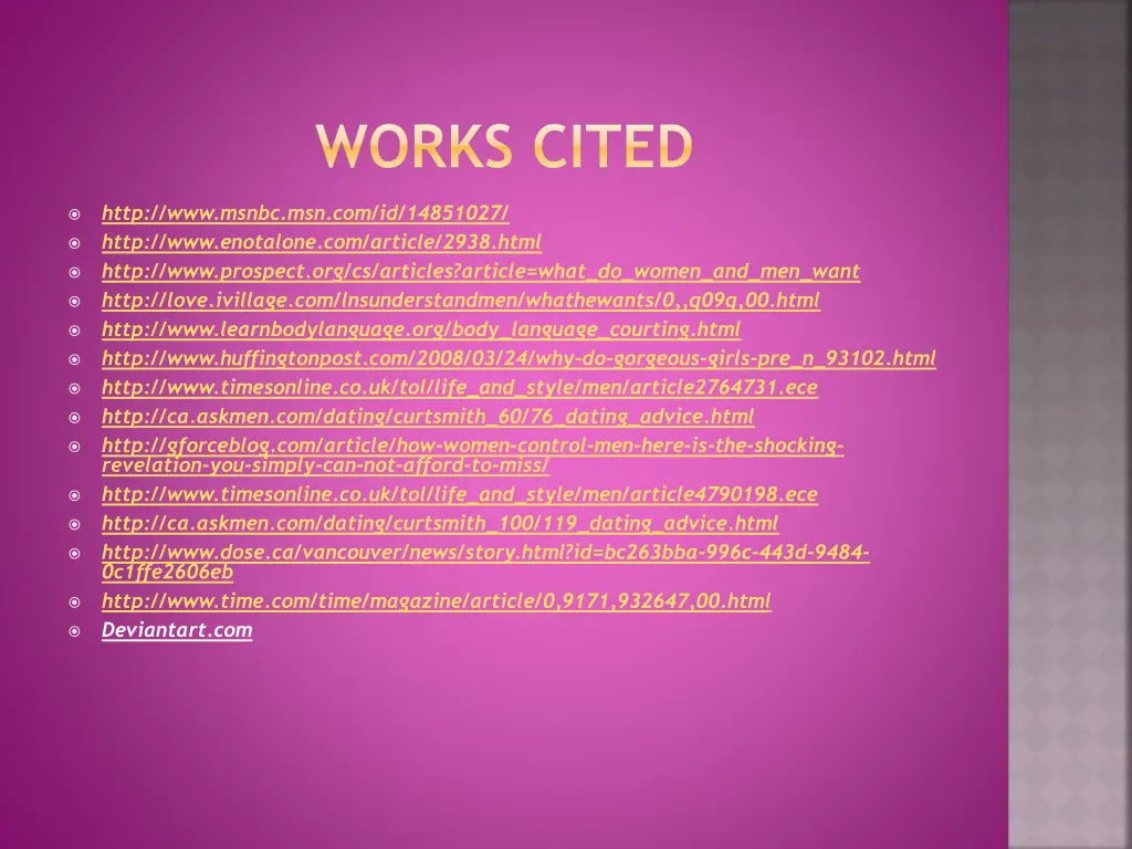 works cited