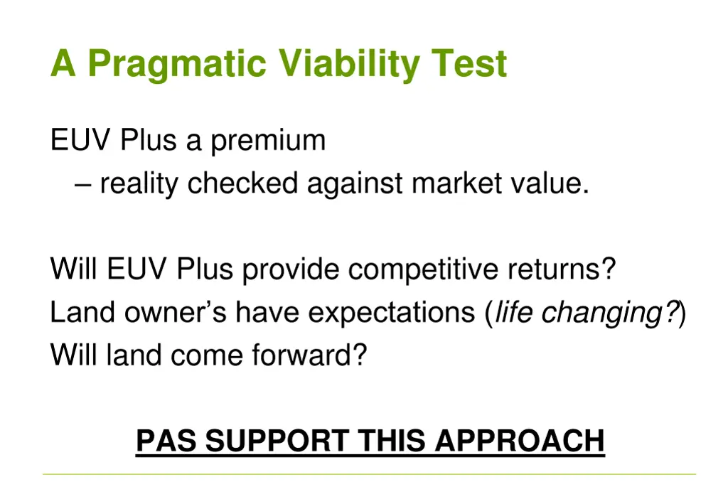 a pragmatic viability test