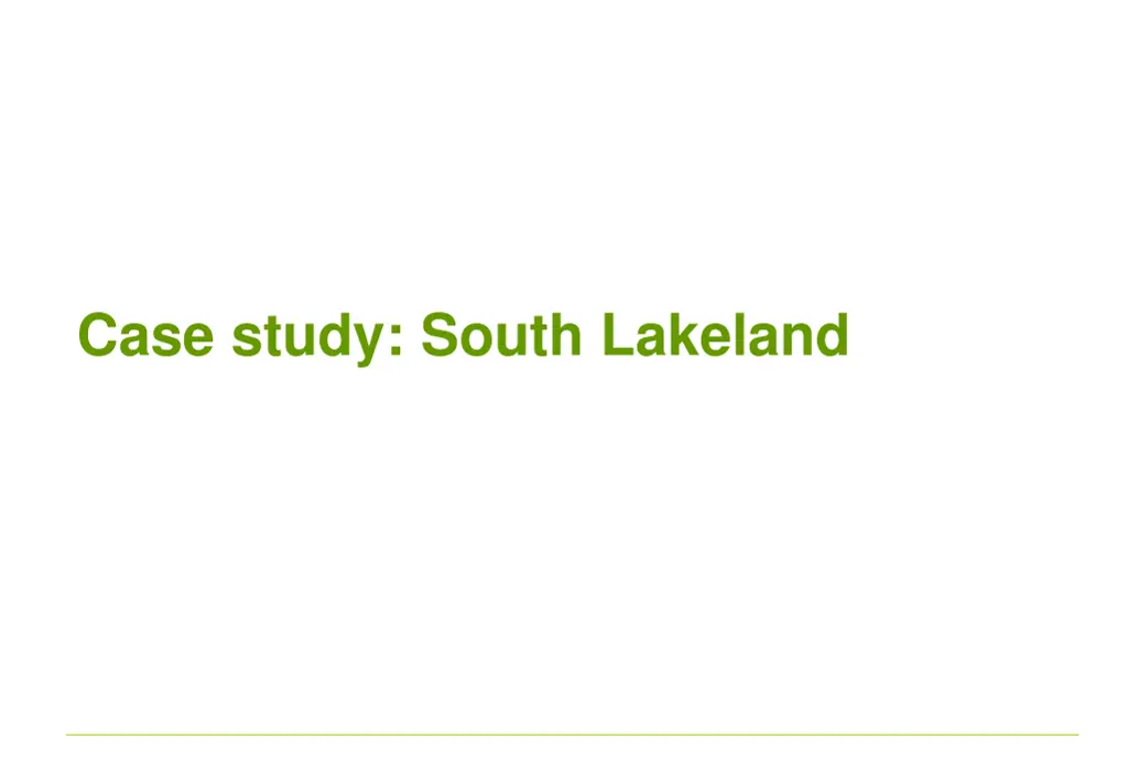 case study south lakeland