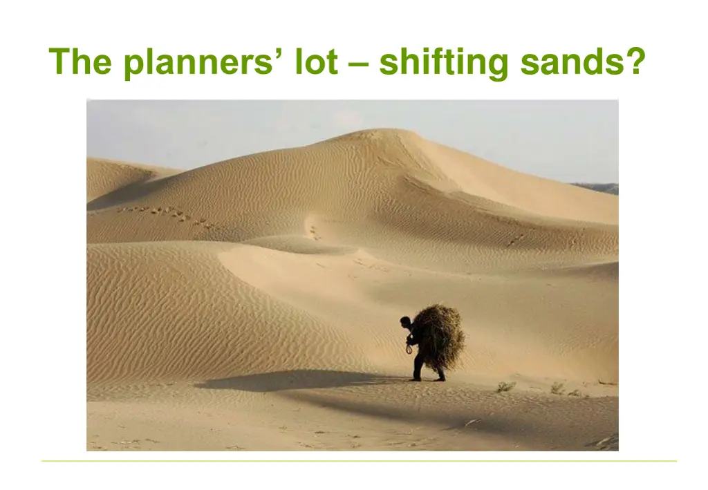 the planners lot shifting sands