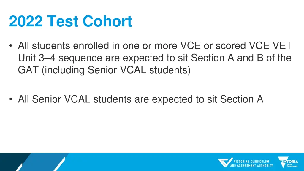 2022 test cohort
