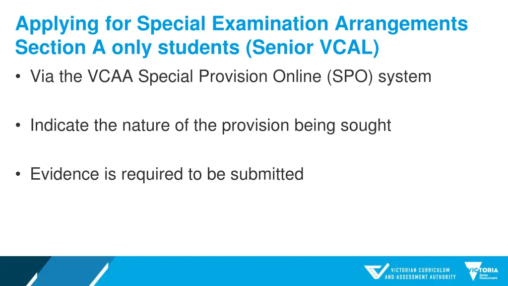 applying for special examination arrangements
