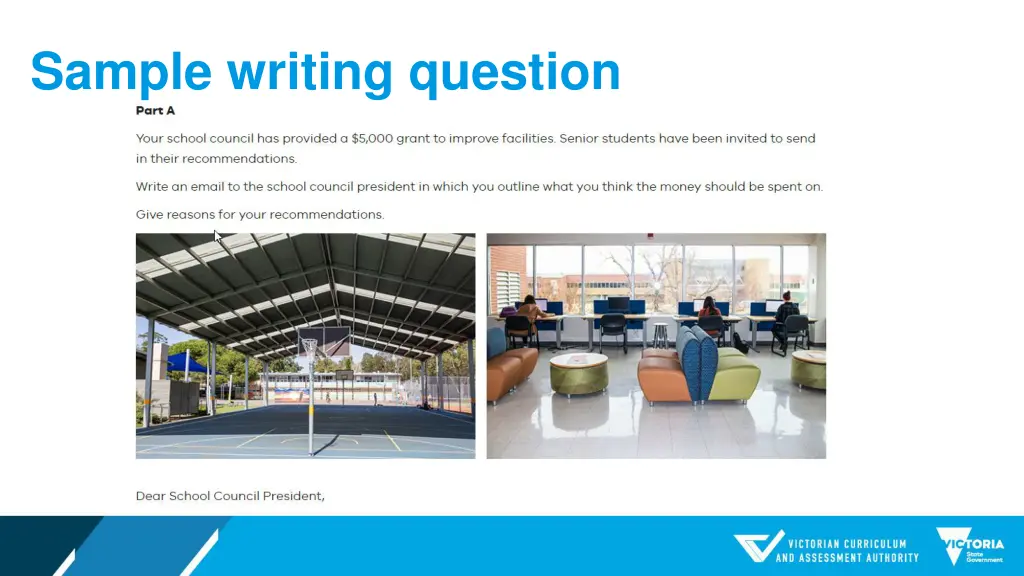 sample writing question