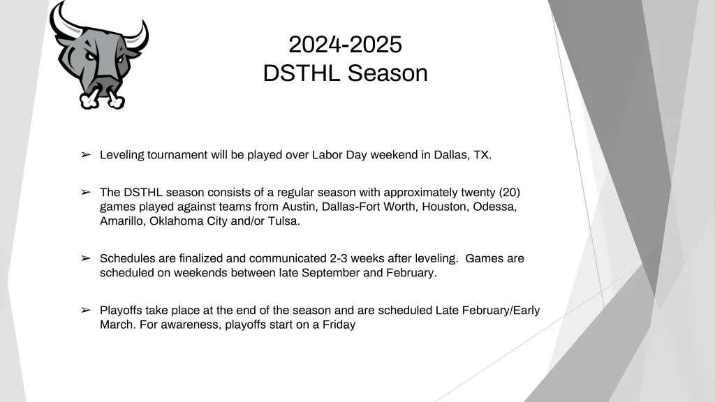 2024 2025 dsthl season