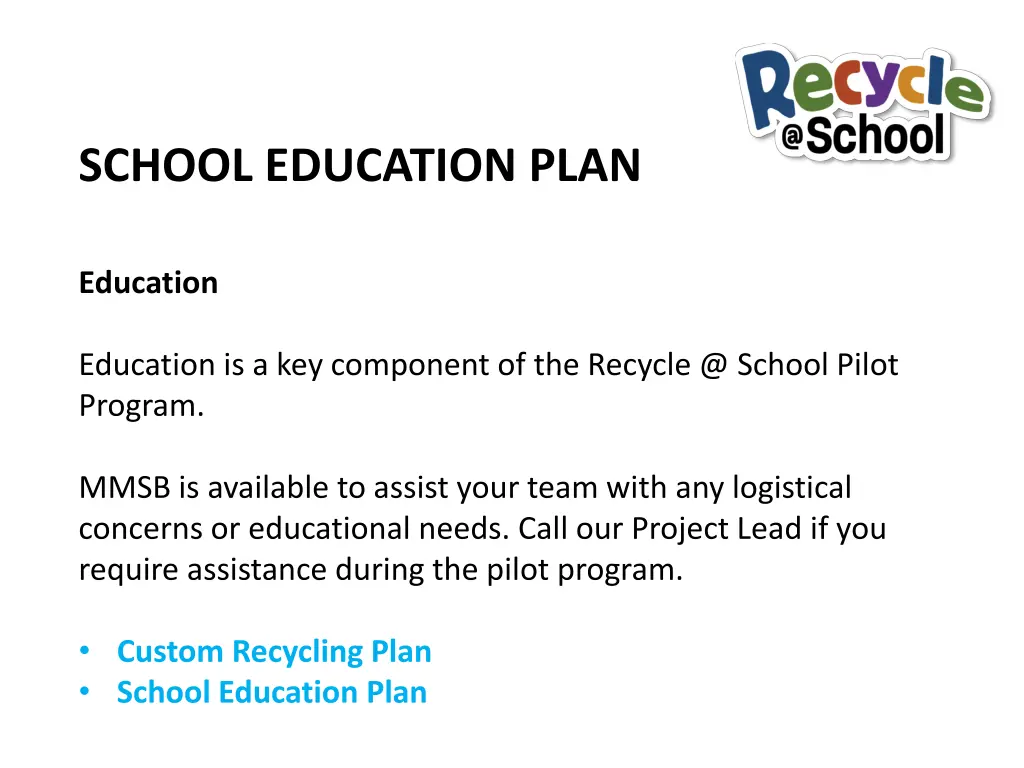 school education plan