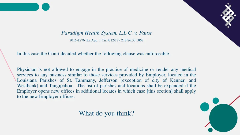 paradigm health system l l c v faust