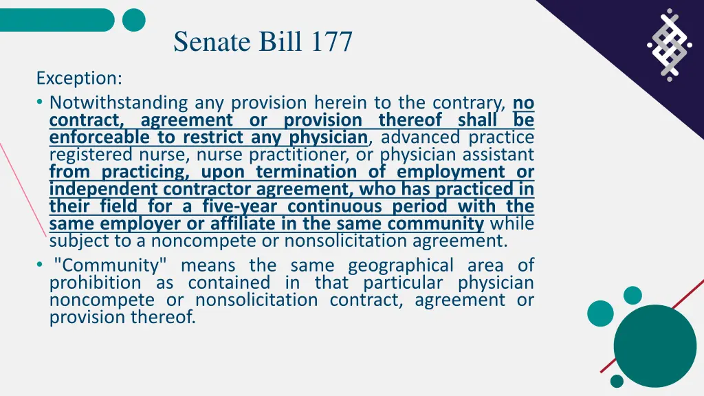 senate bill 177