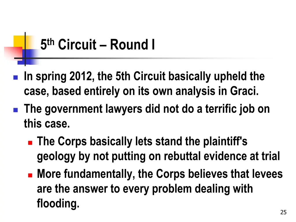 5 th circuit round i