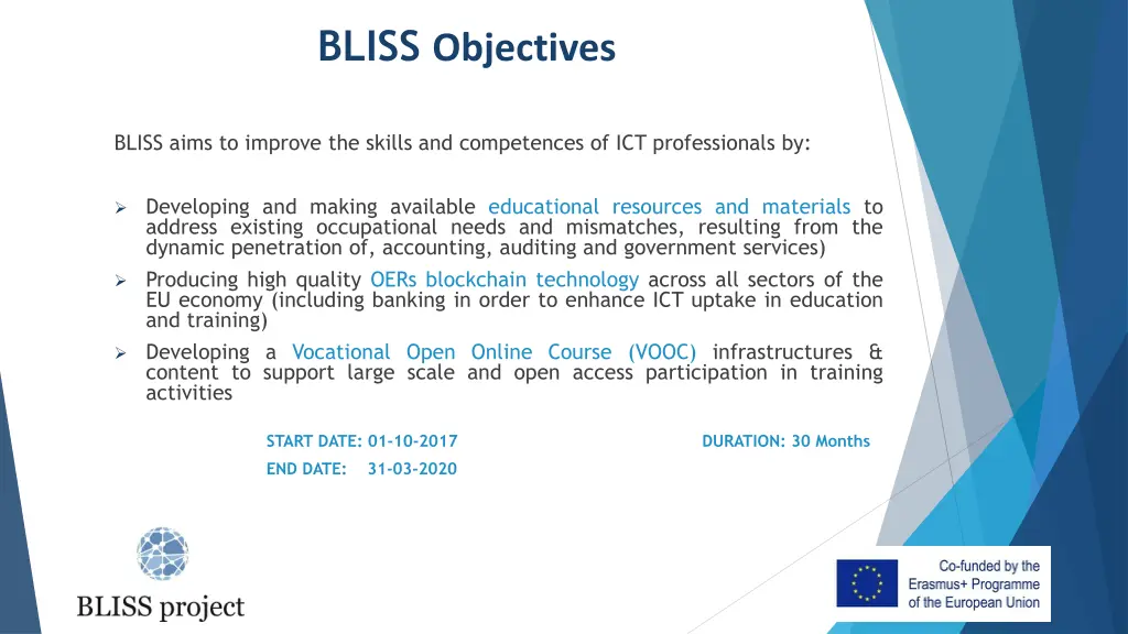 bliss objectives