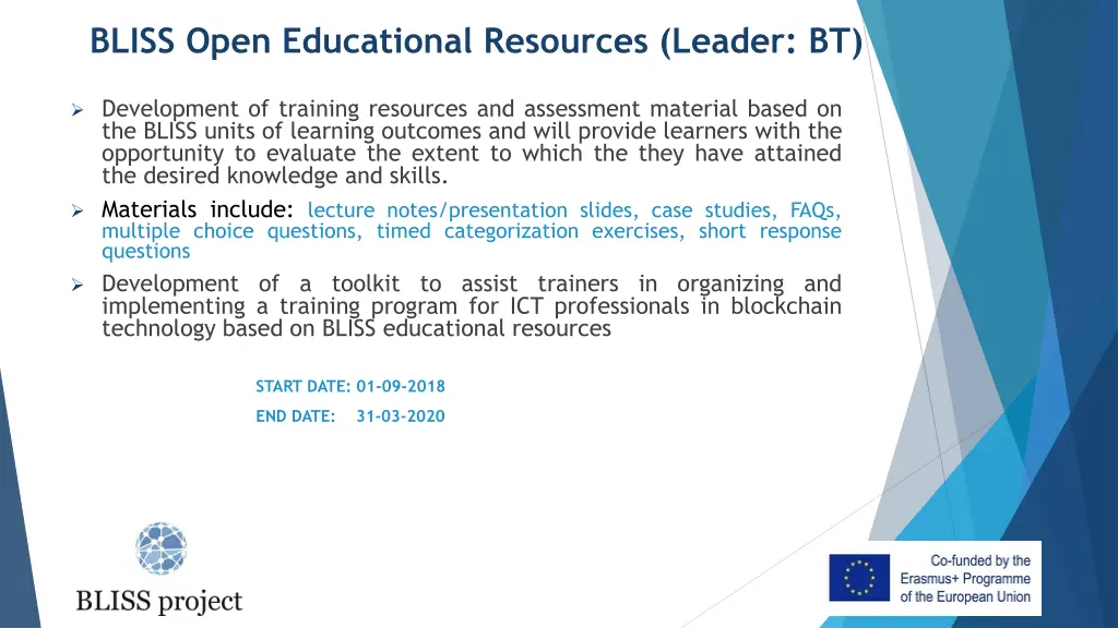 bliss open educational resources leader bt