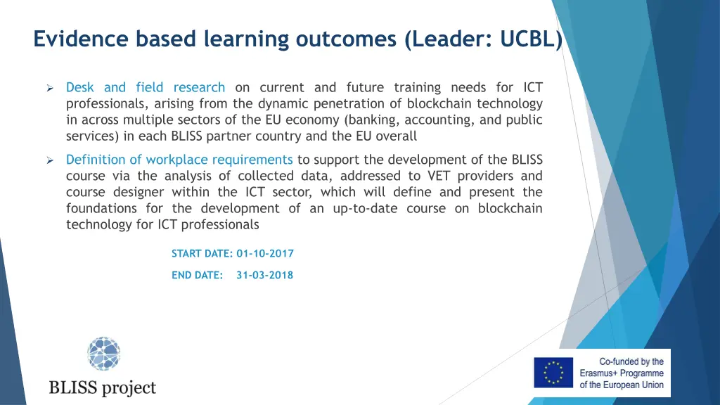 evidence based learning outcomes leader ucbl