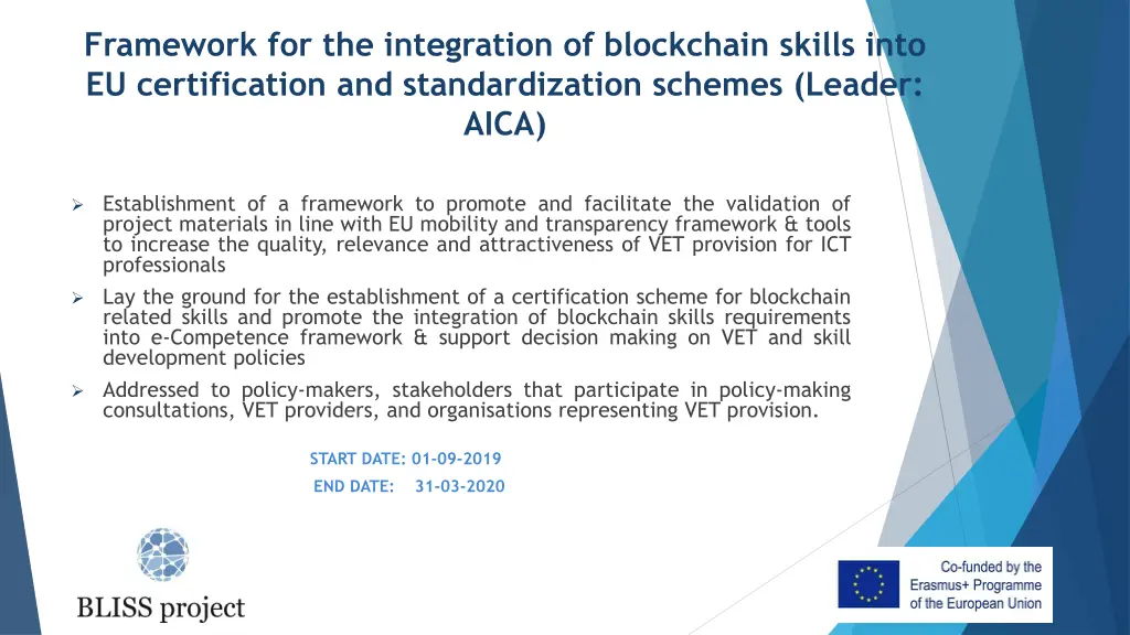 framework for the integration of blockchain