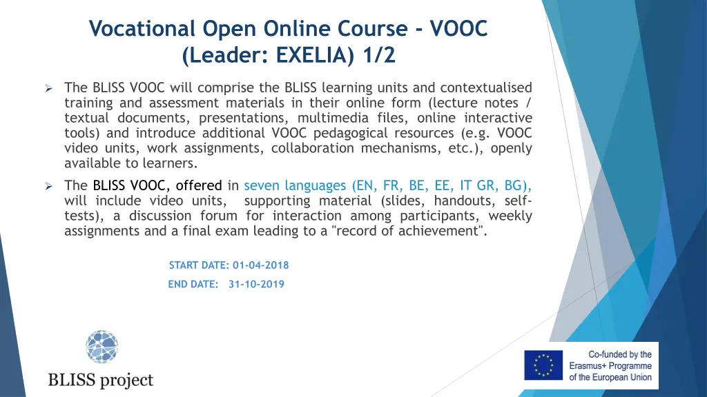 vocational open online course vooc leader exelia