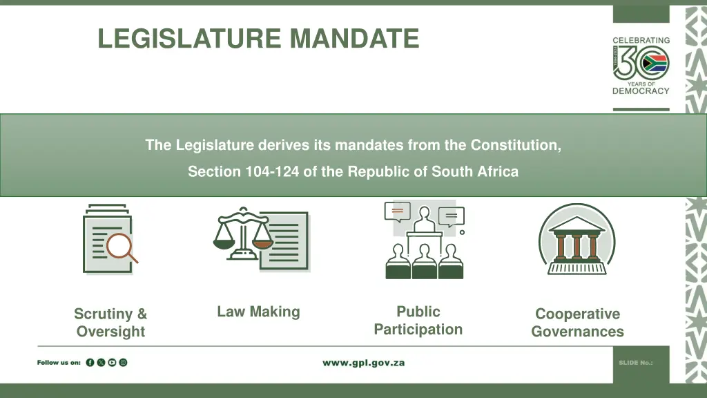legislature mandate