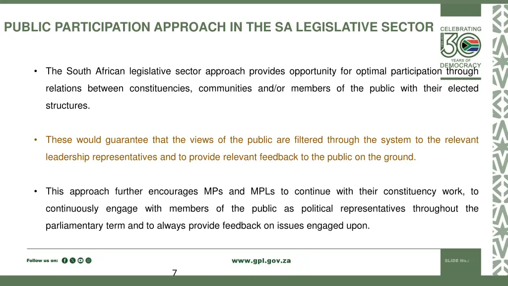 public participation approach