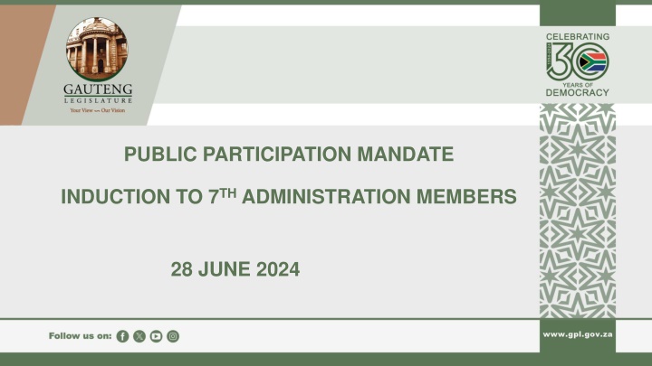 public participation mandate