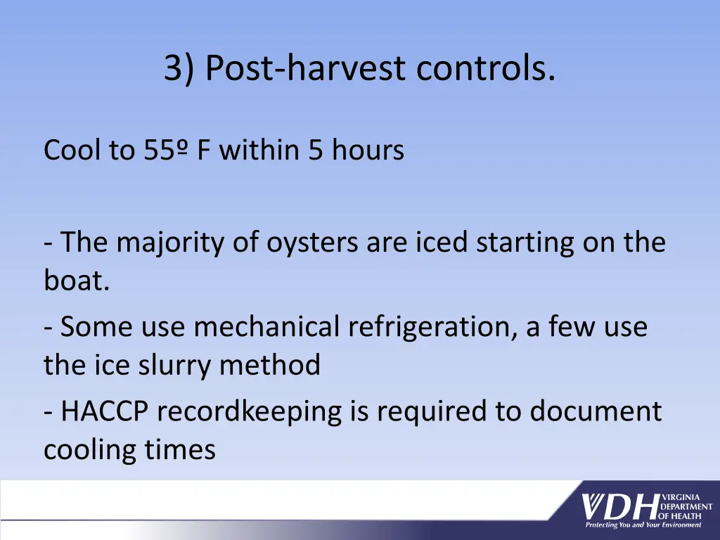 3 post harvest controls