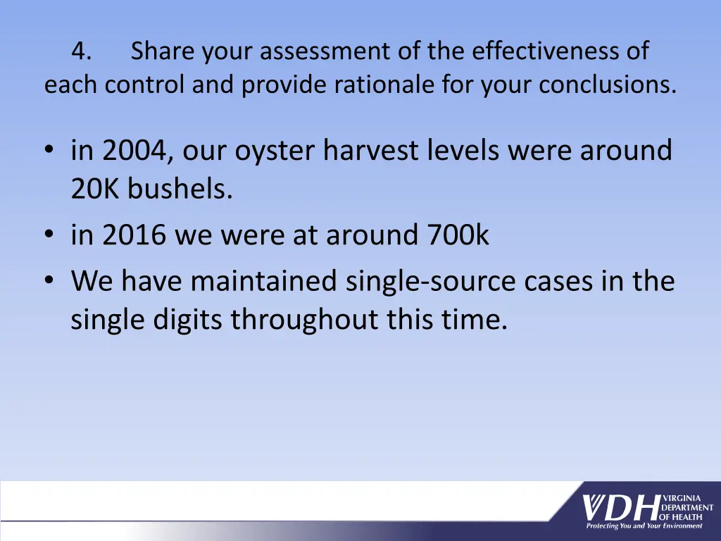 4 share your assessment of the effectiveness