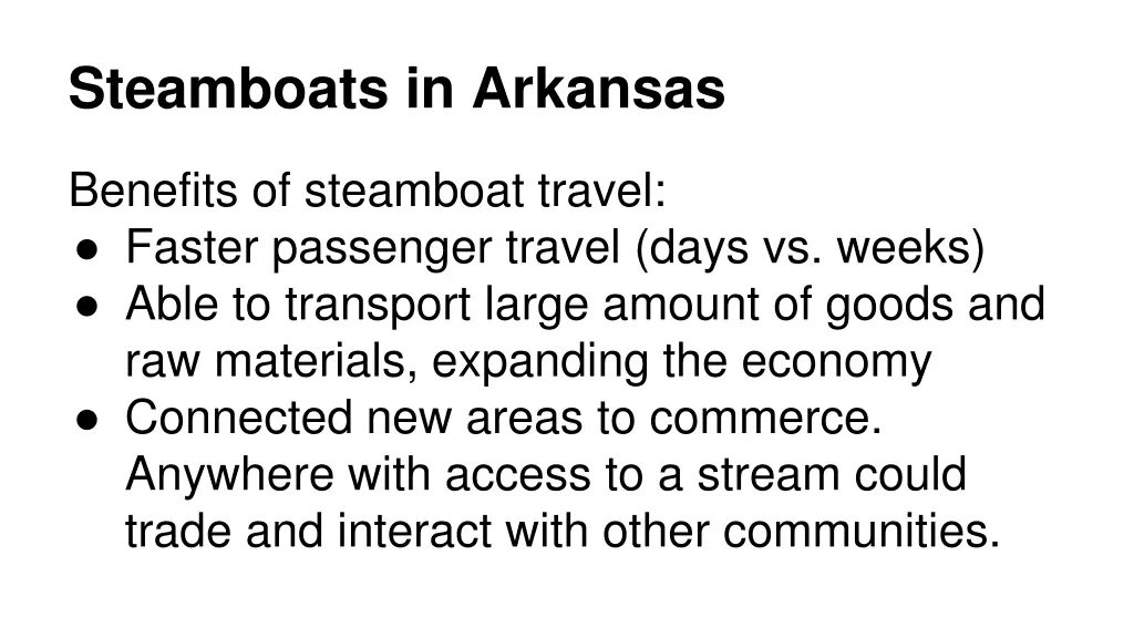 steamboats in arkansas 1