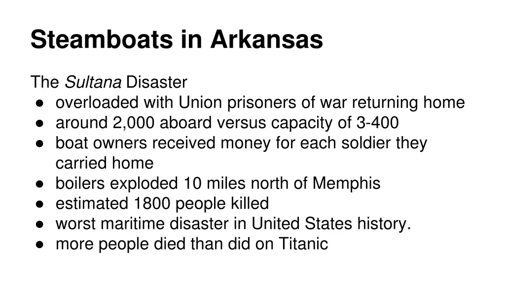 steamboats in arkansas 7