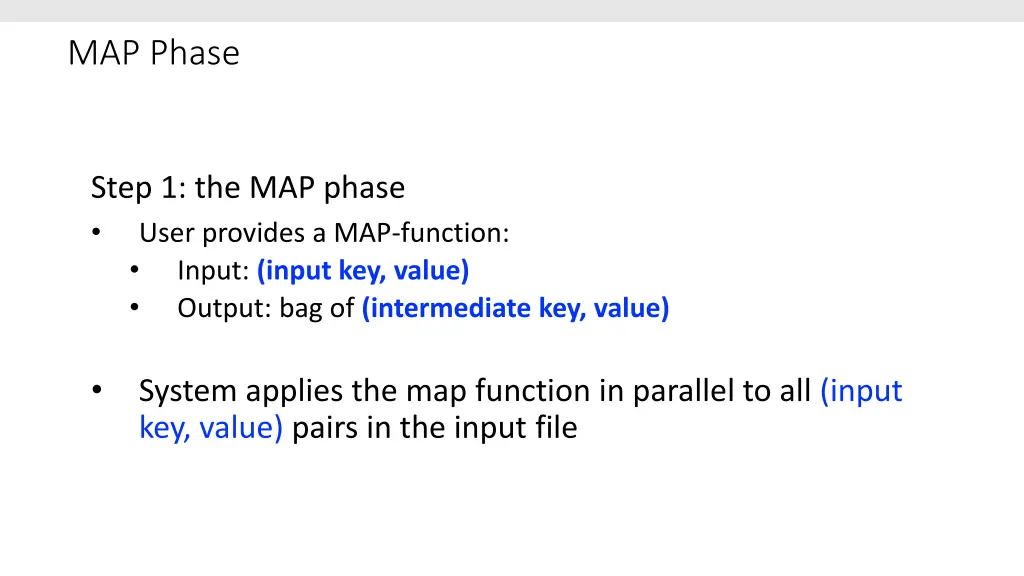 map phase