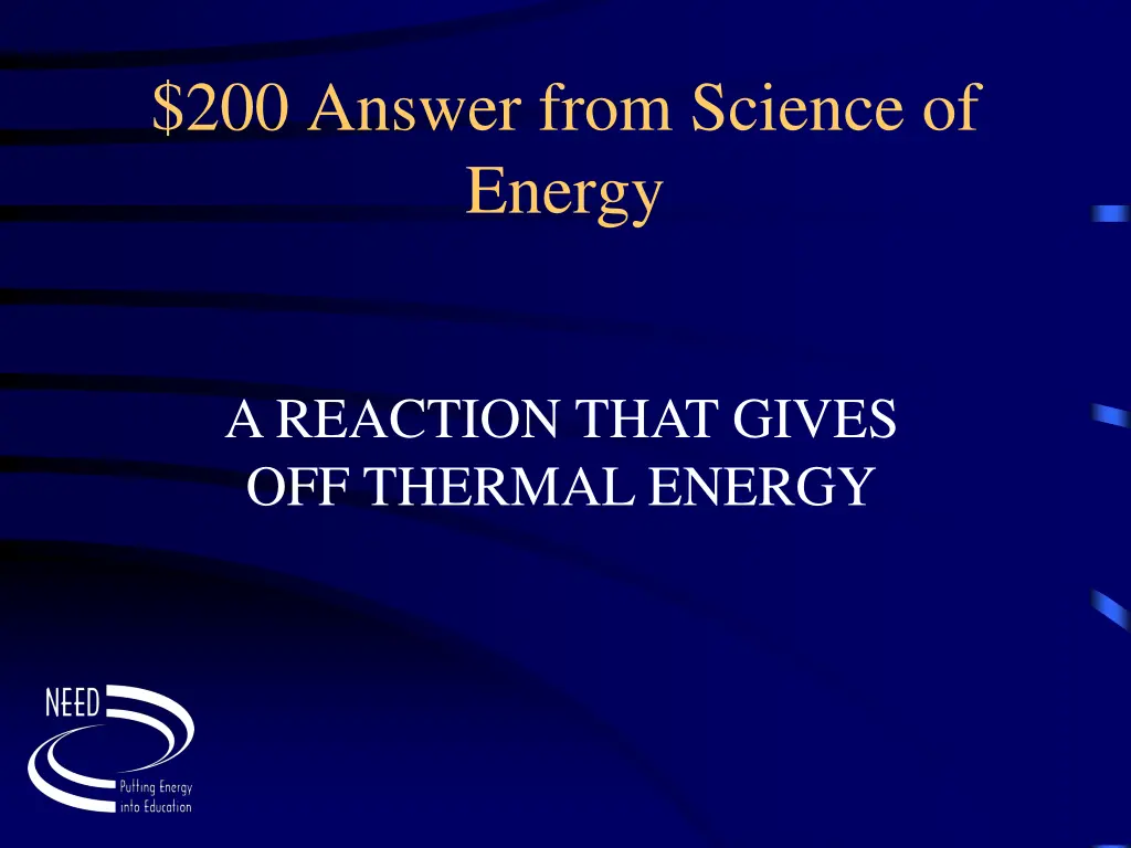 200 answer from science of energy