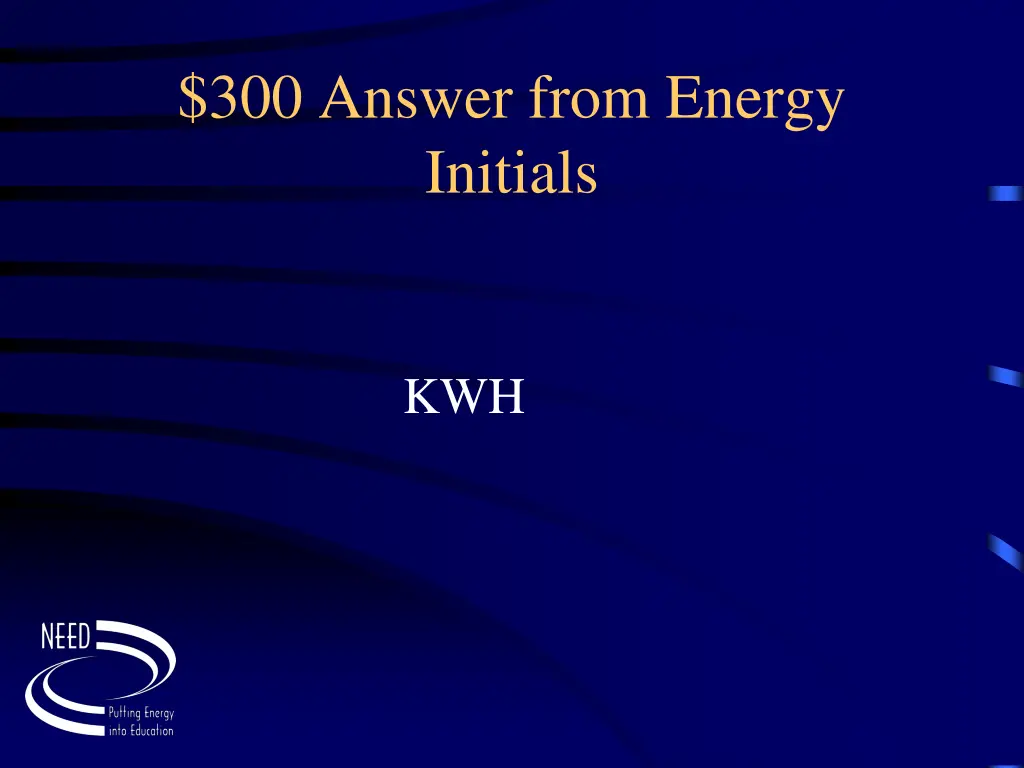 300 answer from energy initials