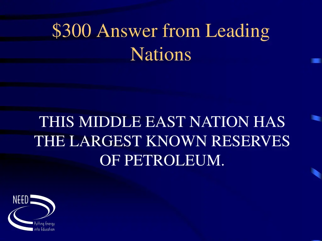 300 answer from leading nations