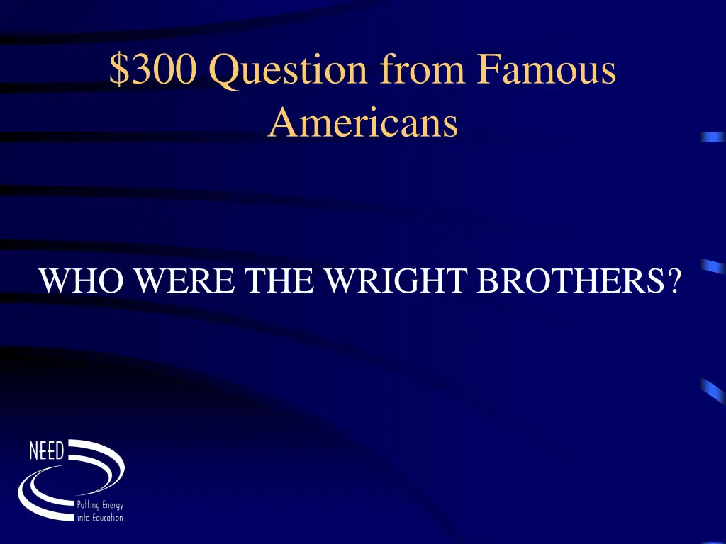 300 question from famous americans