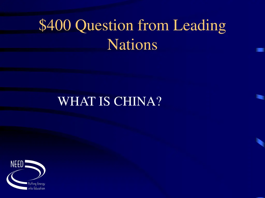 400 question from leading nations