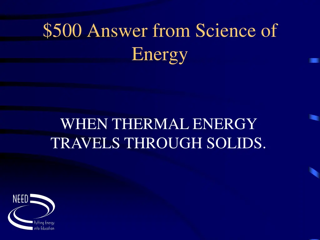 500 answer from science of energy