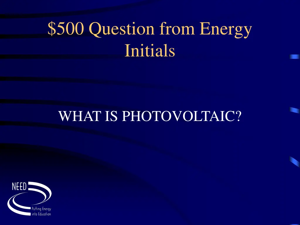 500 question from energy initials