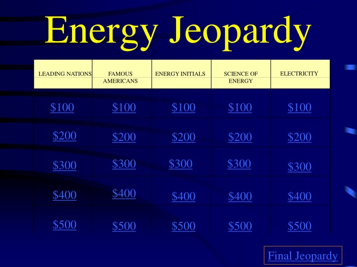 energy jeopardy