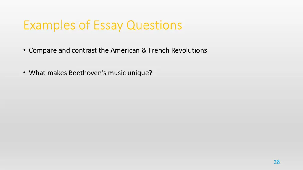 examples of essay questions