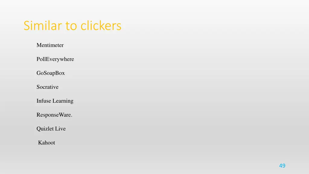 similar to clickers