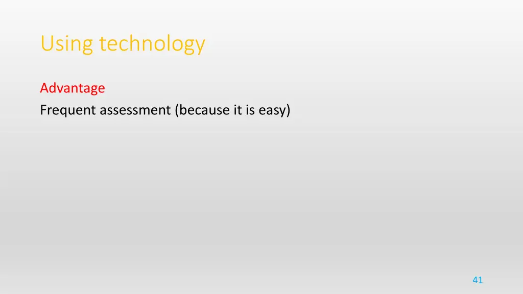 using technology