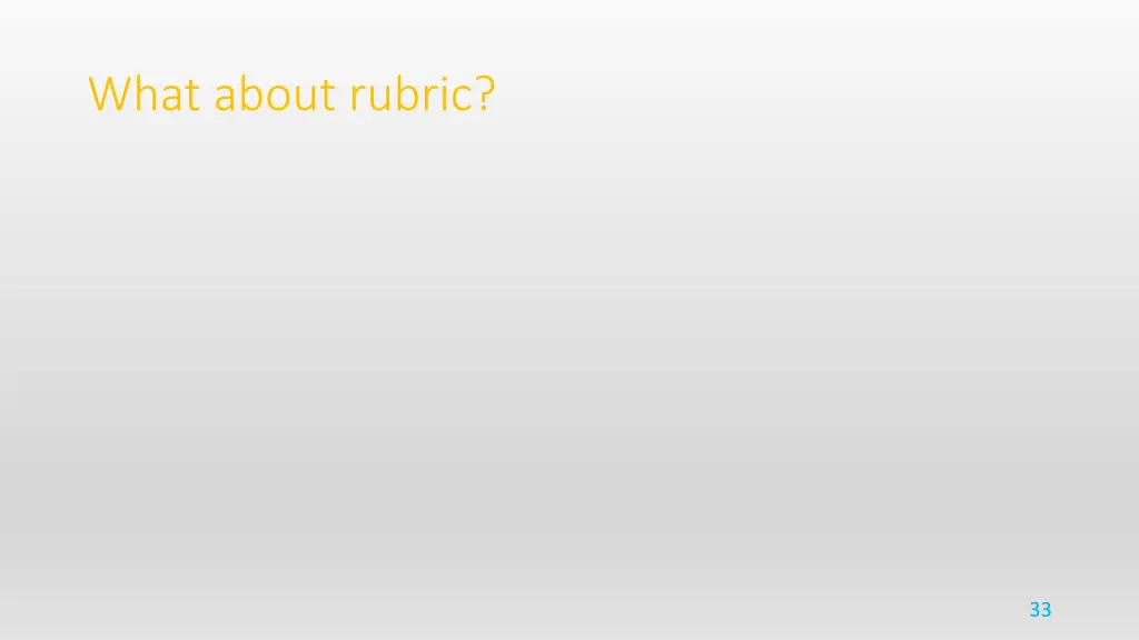 what about rubric