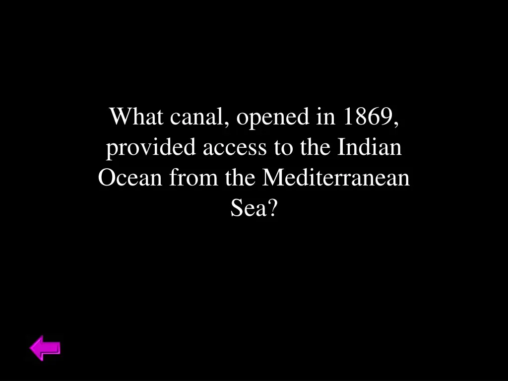 what canal opened in 1869 provided access